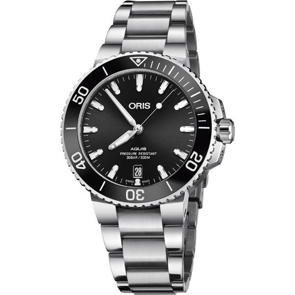 Oris Aquis Automatic Black Dial Mens Stainless Steel Watch 01 733 7732 4134-07 8 21 05PEB - MS TR JAPAN