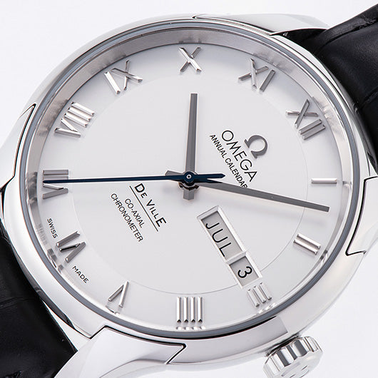 Omega De Ville Co-Axial Annual Calendar 431.13.41.22.02.001 Silver New