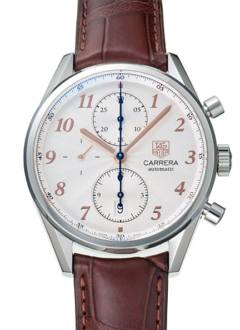 Tag Heuer Men's CAS2112.FC6291 Carrera Heritage Silver Dial Dress Watch - MS TR JAPAN 