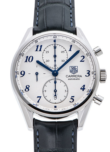 Tag Heuer Men's CAS2111.FC6292 Carrera Heritage Silver Dial Dress Watch - MS TR JAPAN 